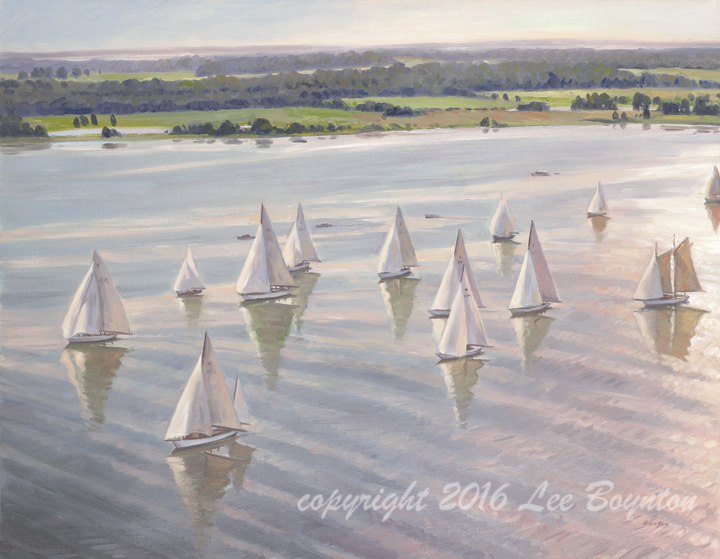 Yacht Race on the Tred Avon 1930