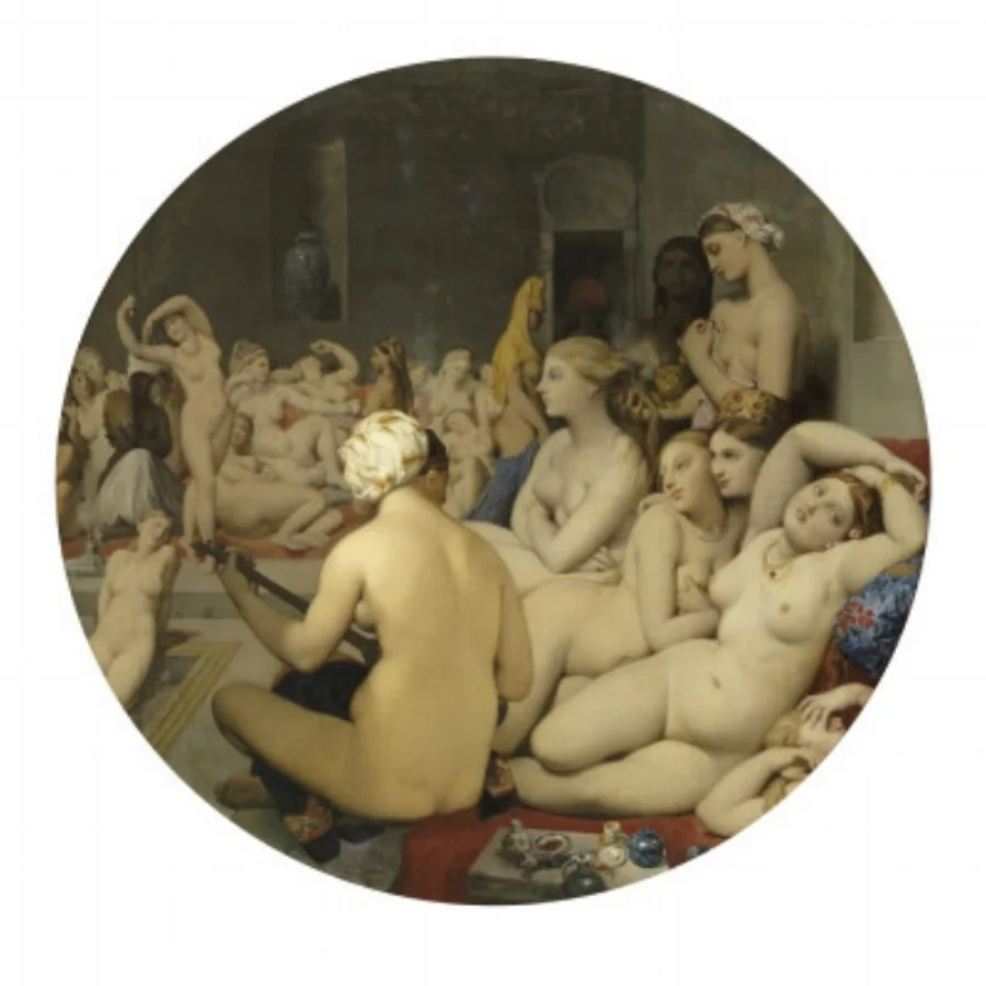 The Turkish Bath -women in a harem - 1862