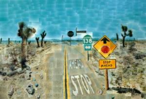 One of HOCKNEY'S POLAROID PICTURES