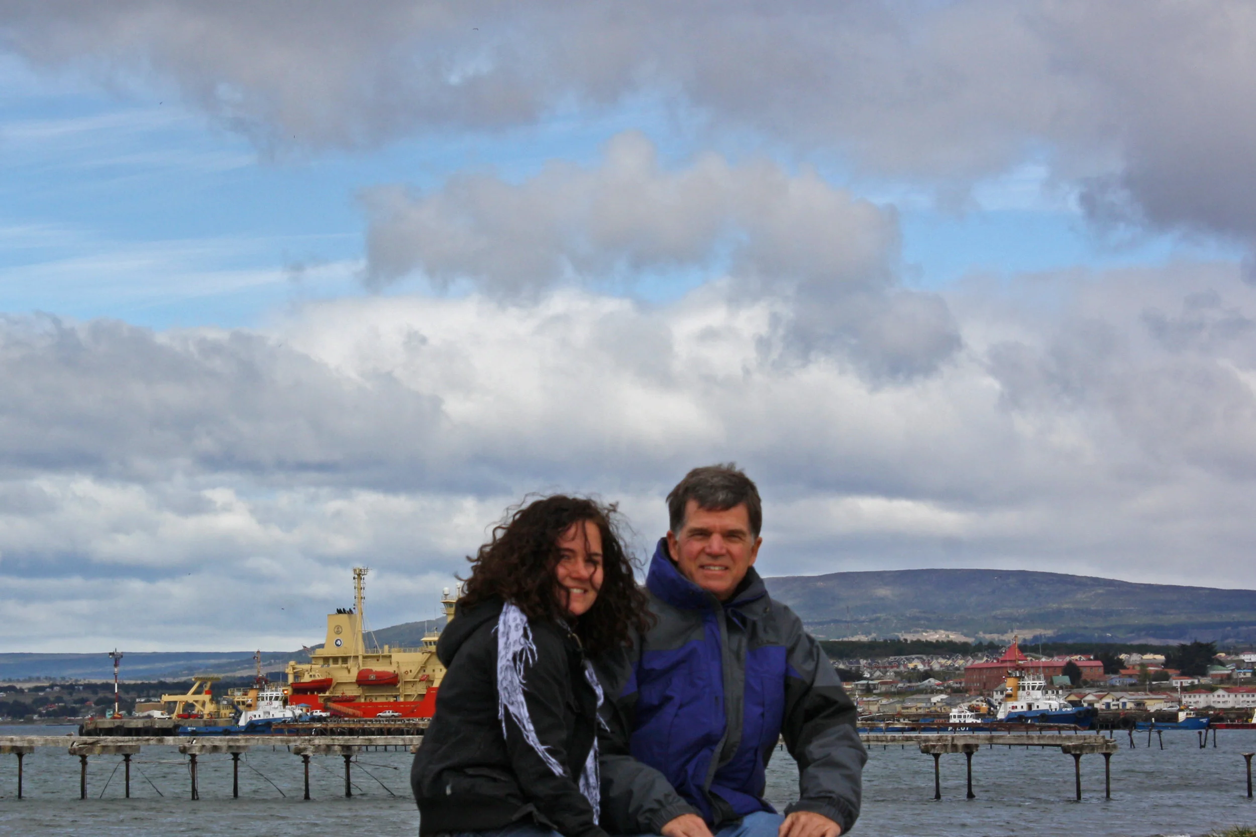 In Punta Arenas with Dad in 2009. 