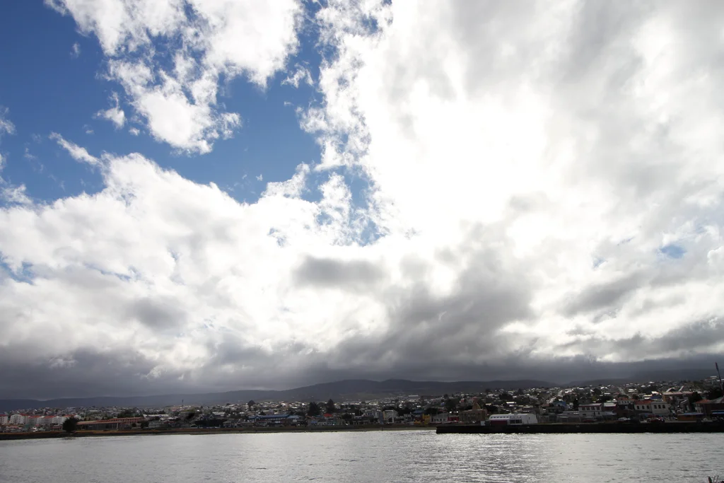 After a rainy morning, blue skies and abundant sunshine burst through the clouds during our second afternoon in Punta Arenas, Chile. 