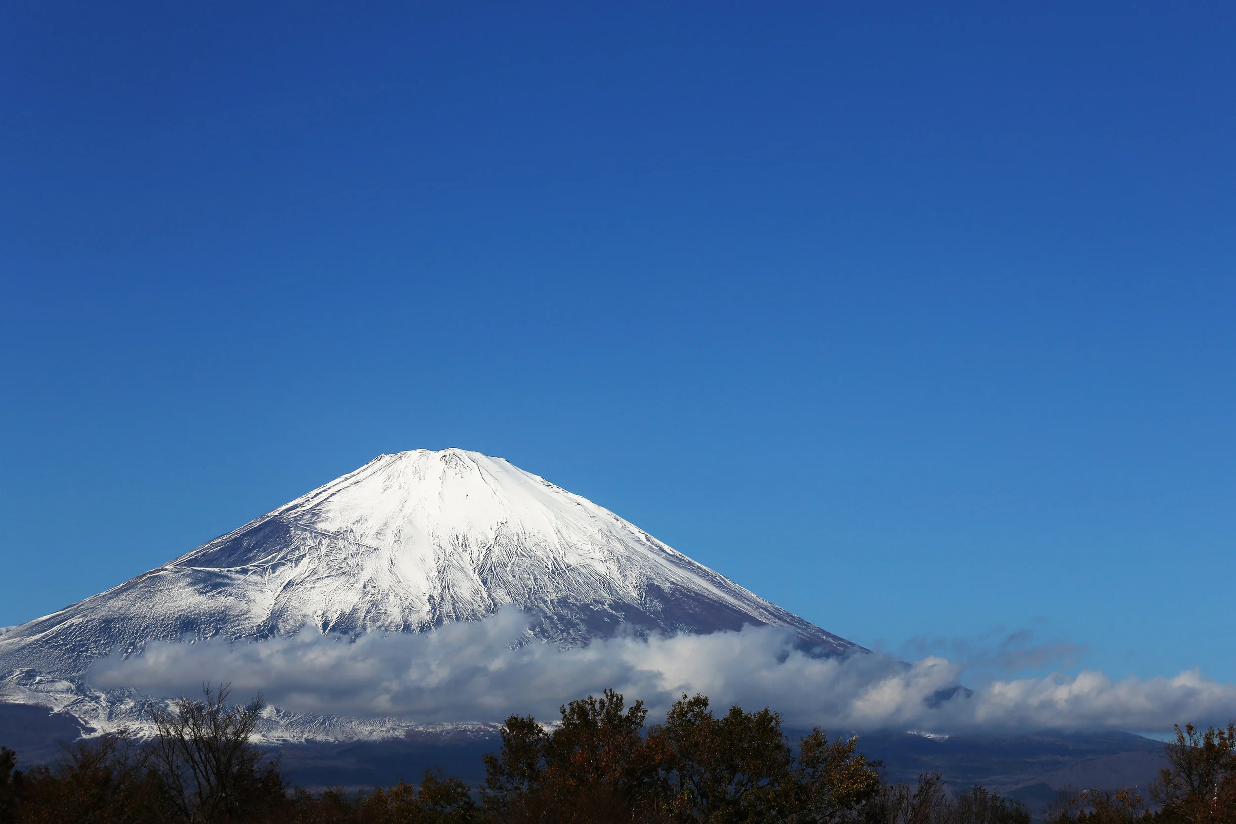 Striking views of Mt. Fuji can be enjoyed from all kinds of locations in Japan — even a highway rest stop.