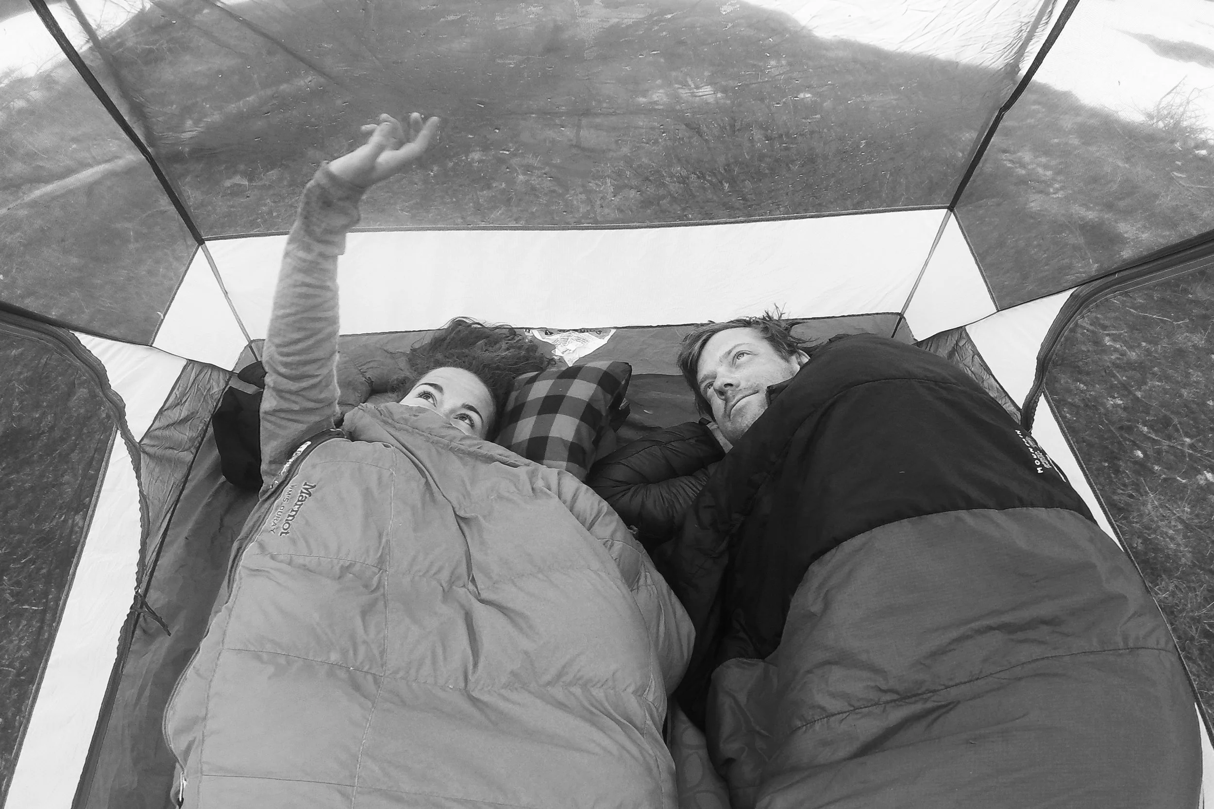 Jon Haas and I wake up to an epic morning sky in the backcountry of Olympic National Park | May 2017