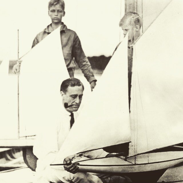 I read in the paper yesterday &ldquo;we are in an FDR moment, and as far as I can see there&rsquo;s no FDR&rdquo;. I love this picture of him as a younger man and his model boat.