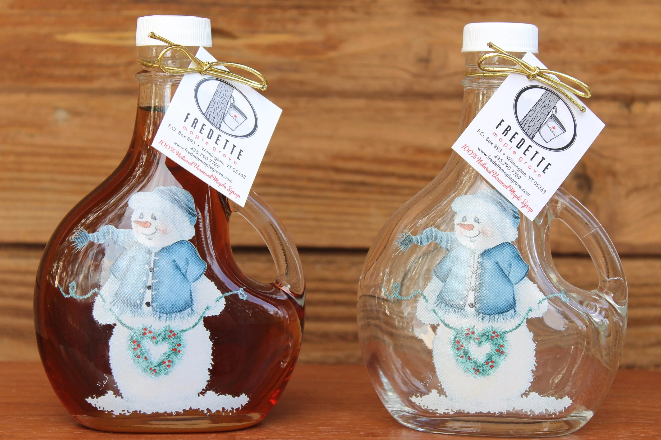 Snowman Glass Bottle 250 ml (8.5 oz)