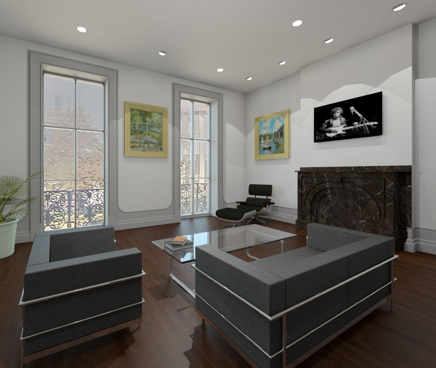 20 East Court Street – Living Room