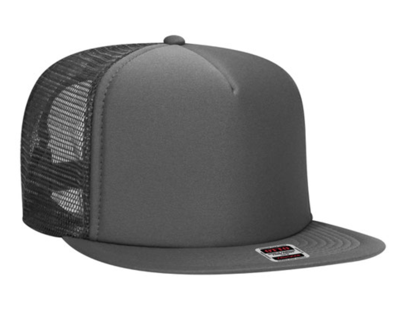 Otto flat bill foam front trucker