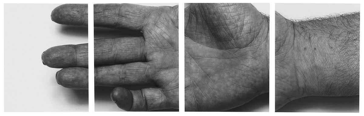 Hand, Four panels, 1988