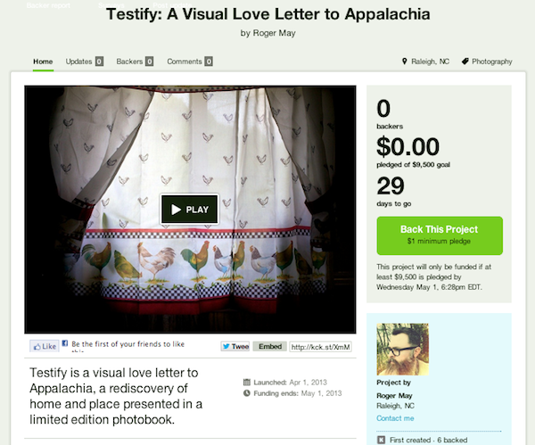 Testify: the Kickstarter Project