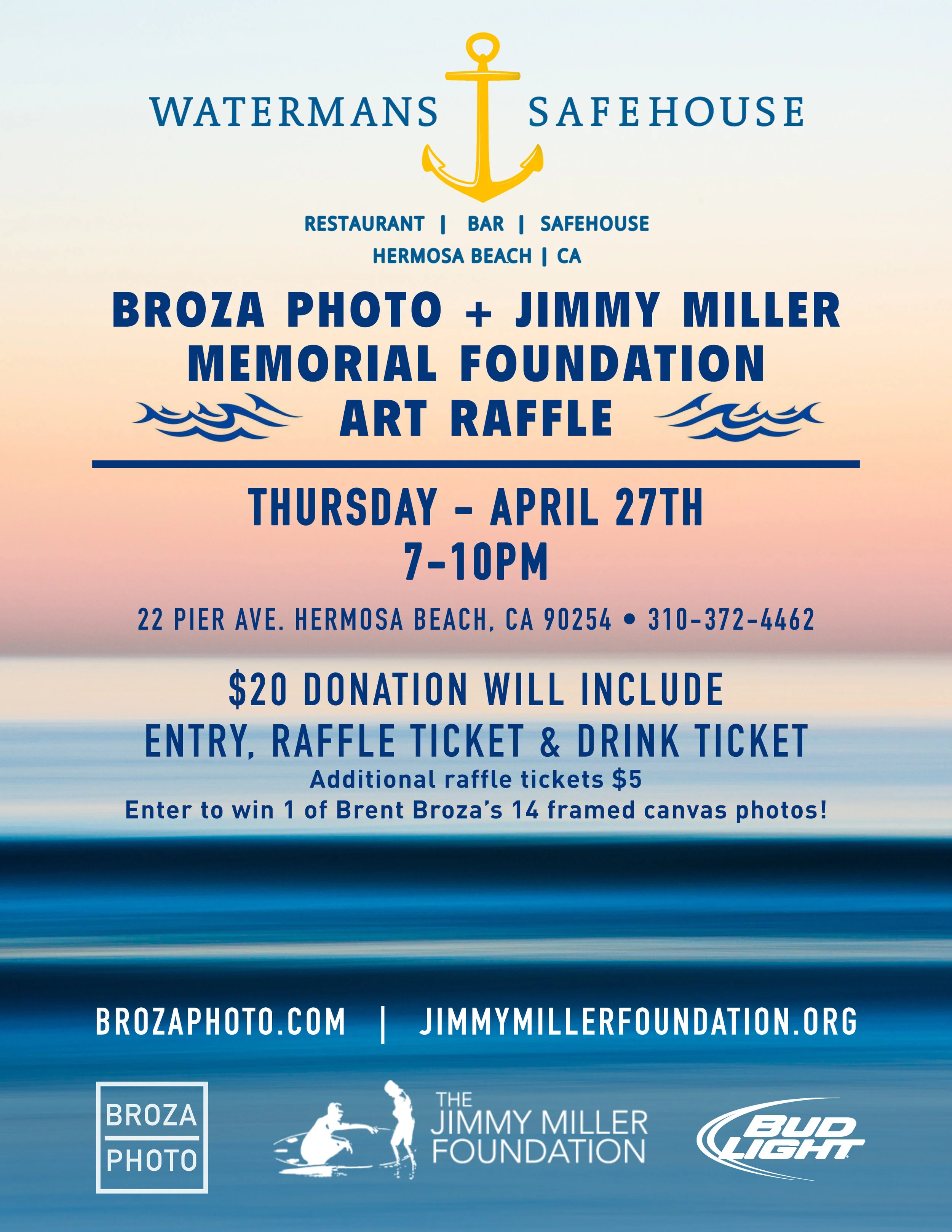 BROZA PHOTO + JIMMY MILLER MEMORIAL FOUNDATION ART RAFFLE