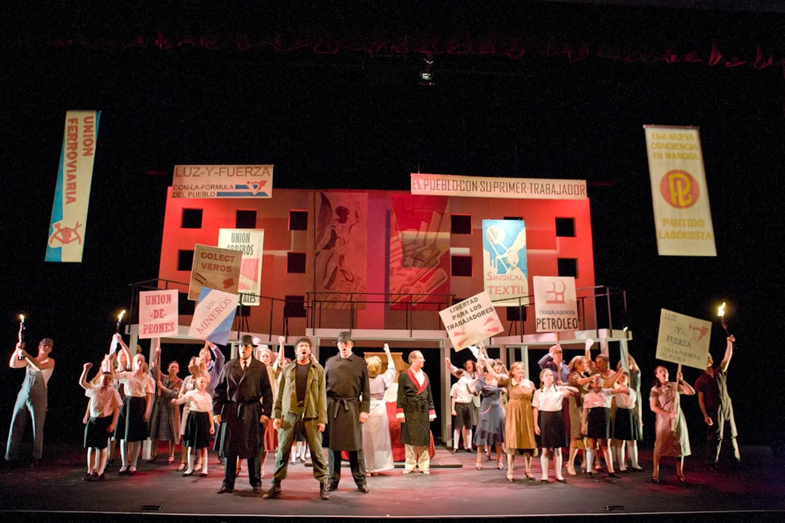 Set-scenery-construction-Colorado-Evita-musical