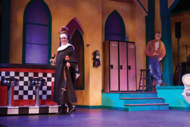 Set-scenery-construction-Colorado-Nunsense-musical
