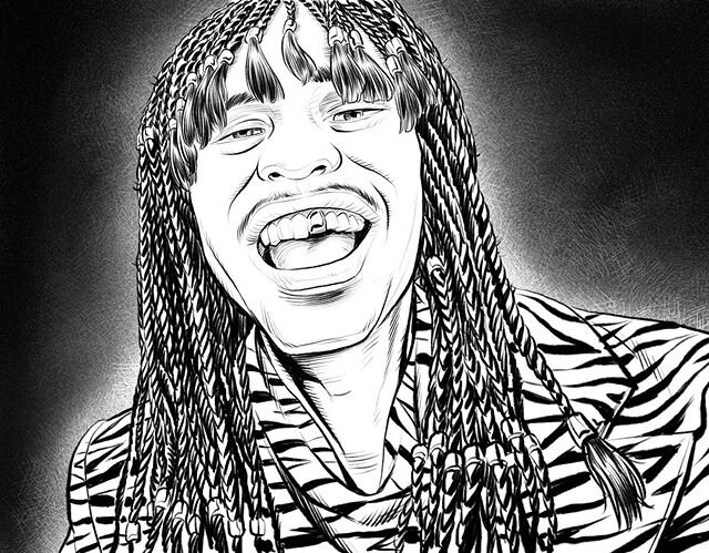 &ldquo;Im Rick James ..b*#ch&rdquo; Dave Chappell in a different time. #davechappelle #portrait #art #popcultureart #comics #comedy #netflix #davechappelleshow