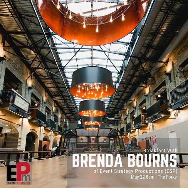 Join us for breakfast 🍳
May 22 &bull; 8am &bull; @theforkswinnipeg 
Guest speaker will be Brenda Bourns from @eventstrategyproductions 
Breakfast from @dannysbreakfast 
Tickets on sale now! Link in the bio 👆

#epm #epmmember #eventprofessionalsmani