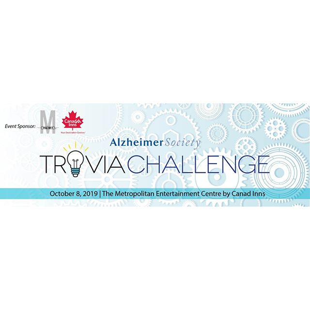 Monday Member Event Spotlight!

Registration is now open for the 11th Annual @alzheimermb Society Trivia Challenge!
Tuesday, October 8th at The MET by Canad Inns
Teams of 10 compete in 10 rounds of trivia

Event Sponsor: @themetwpg by Canad Inns
Regi
