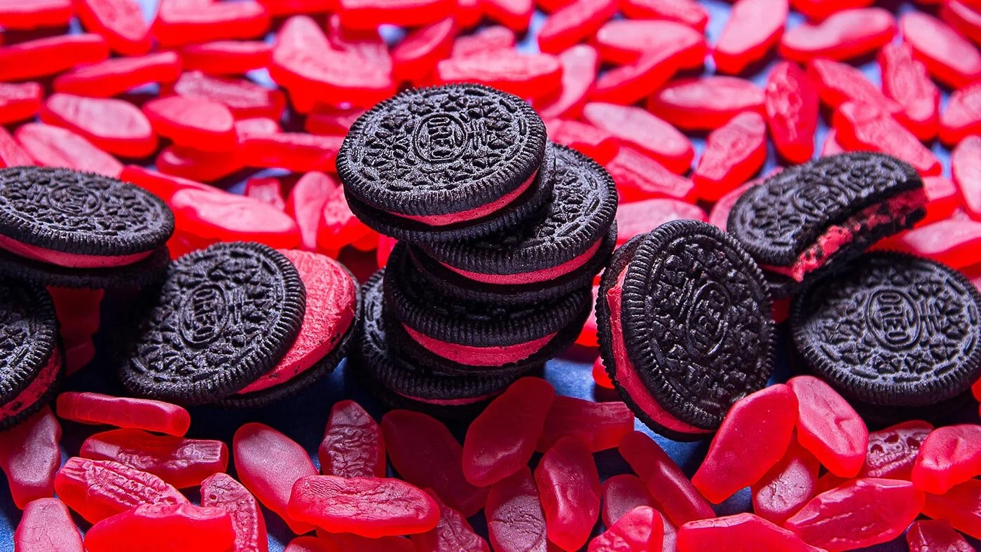 Swedish fish Oreos 