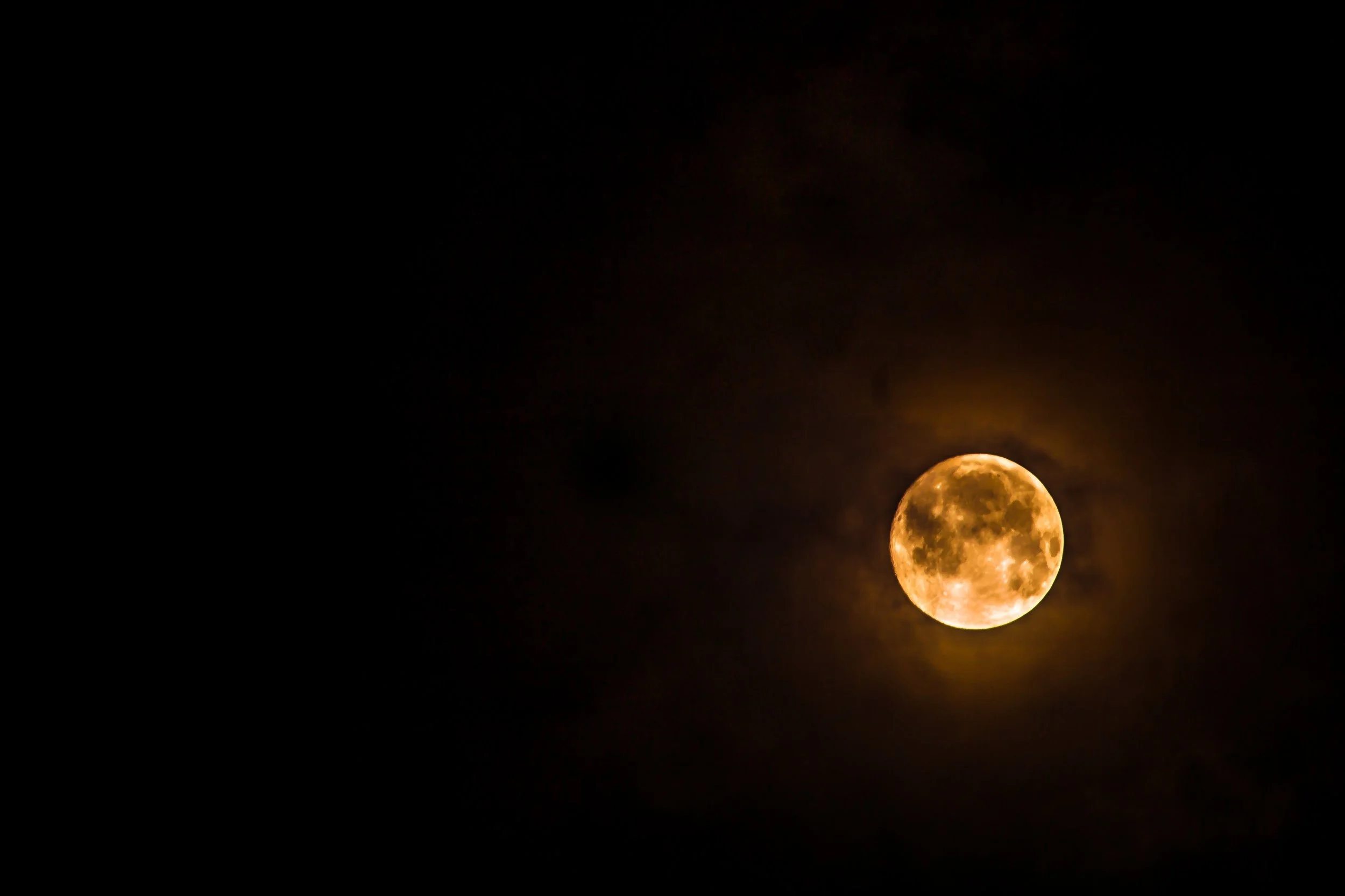 Over the Super Moon