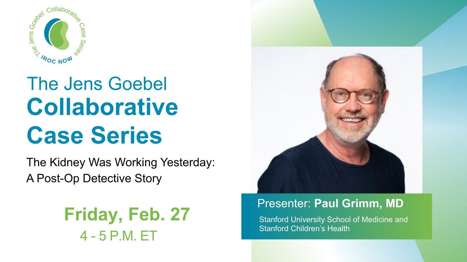 Jens Goebel Collaborative Case Series