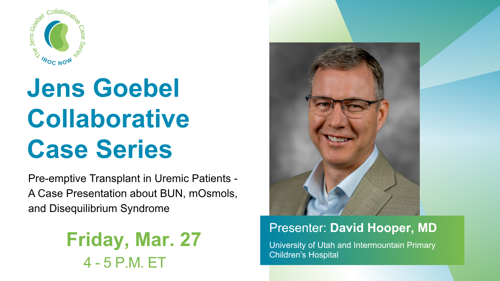 Jens Goebel Collaborative Case Series