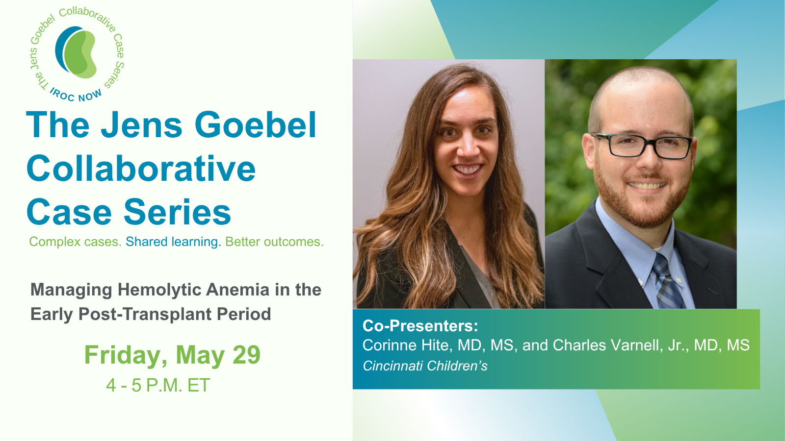 Jens Goebel Collaborative Case Series