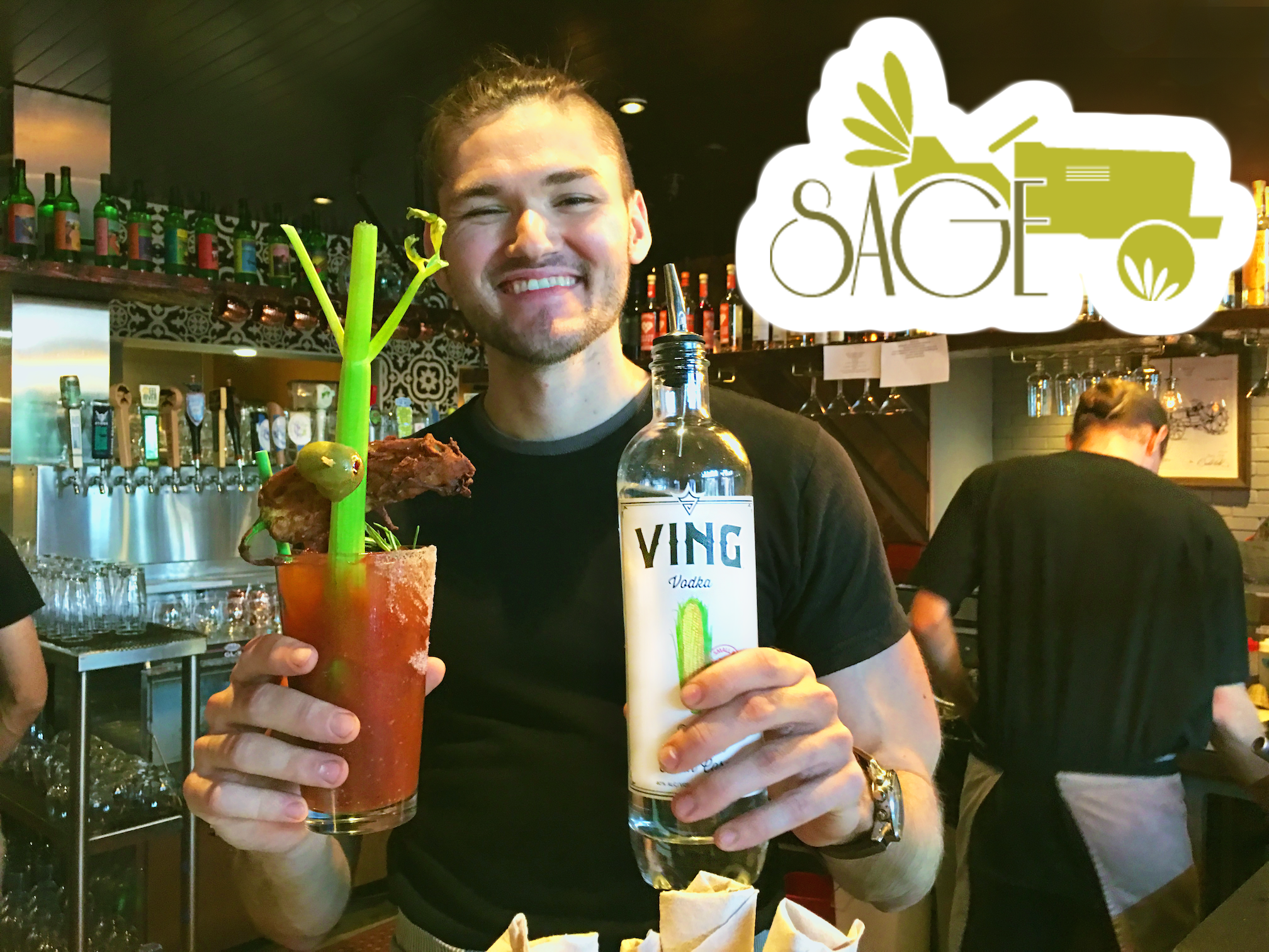 SAGE VEGAN BISTRO BLOODY MARY IS AMAZING! EVERY WEEKEND.
