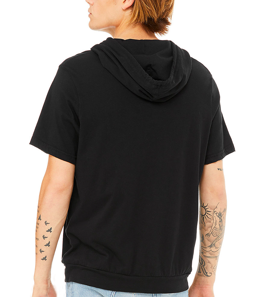 black short sleeve sweatshirt