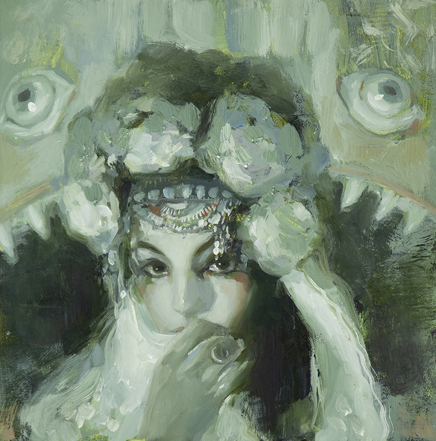 Yang Yaga {07} // 6” x 6” // oil on panel // Haven Gallery