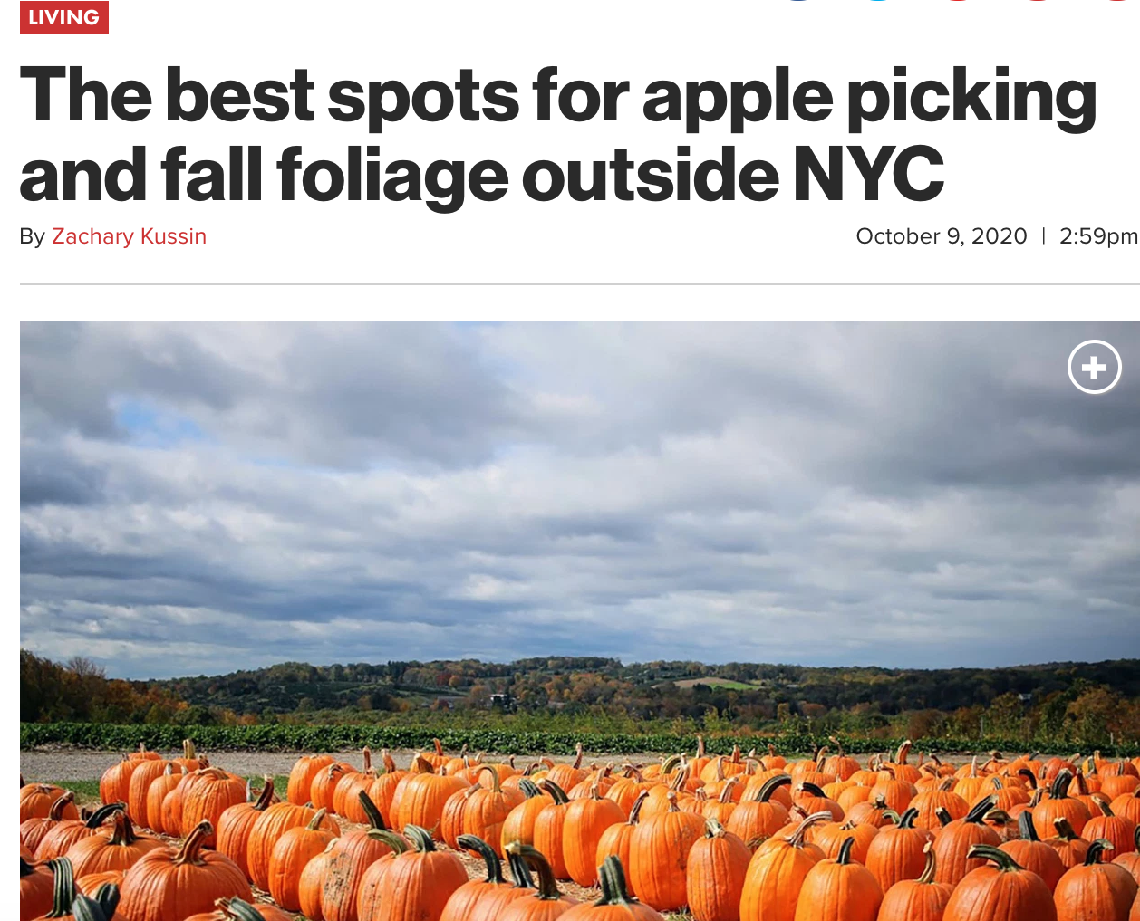 The Bartlett is featured in New York Post article as one of the best spots for fall foliage
