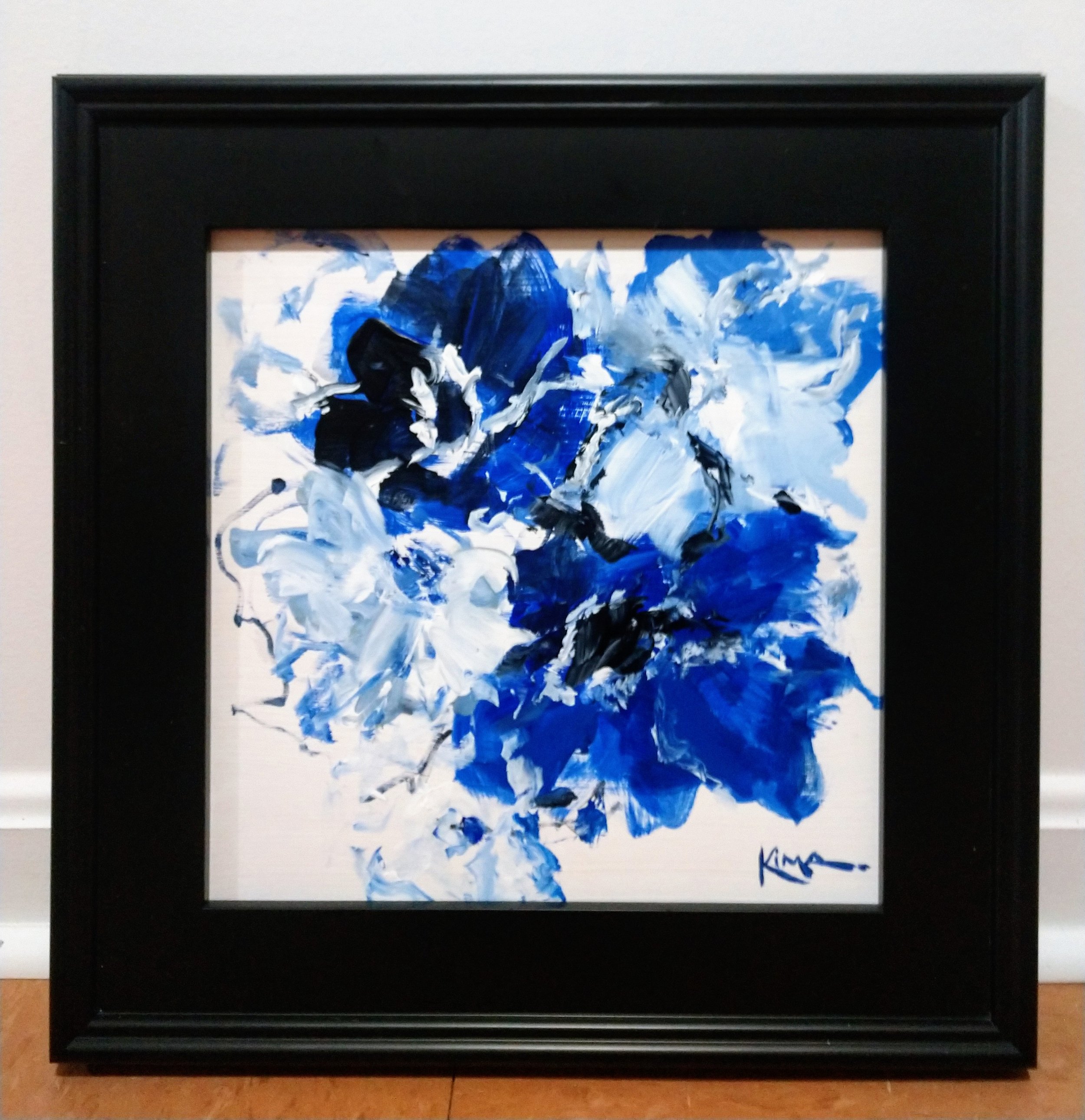 Floral Impresion in Blue, medium