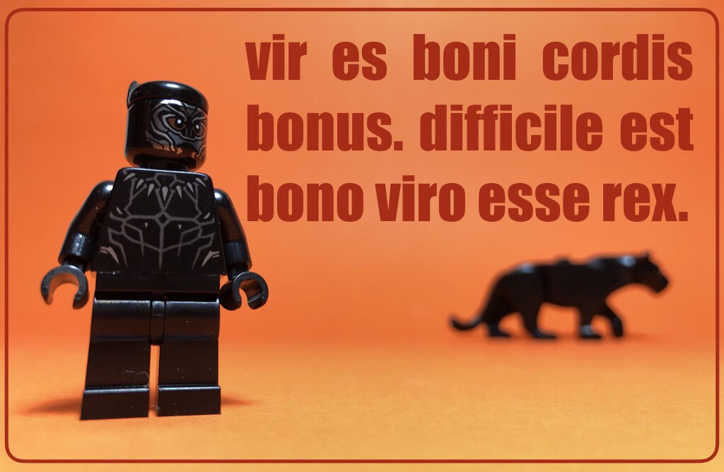 You are a good man with a good heart. It is difficult for a good man to be king. Black Panther is - mea sententia - the best of the Marvel movies. I saw it for the second time yesterday, and this line stayed with me.
