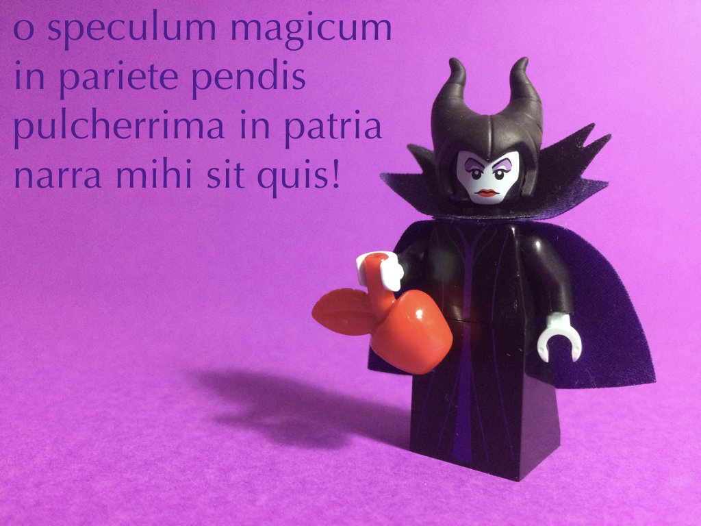 o speculum magicum in pariete pendis pulcherrima in patria narra mihi sit quis.