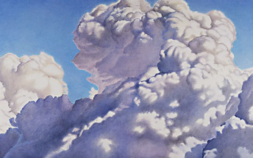 Head in the Clouds, graphite and polymer glazes on canvas, 60” x 60” $9000 Available to view at Sausalito location