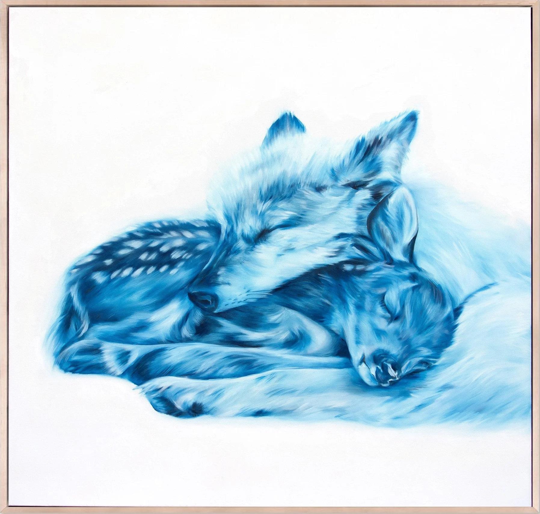 'Ethereal Beings', oil on canvas, 36x36, 2026