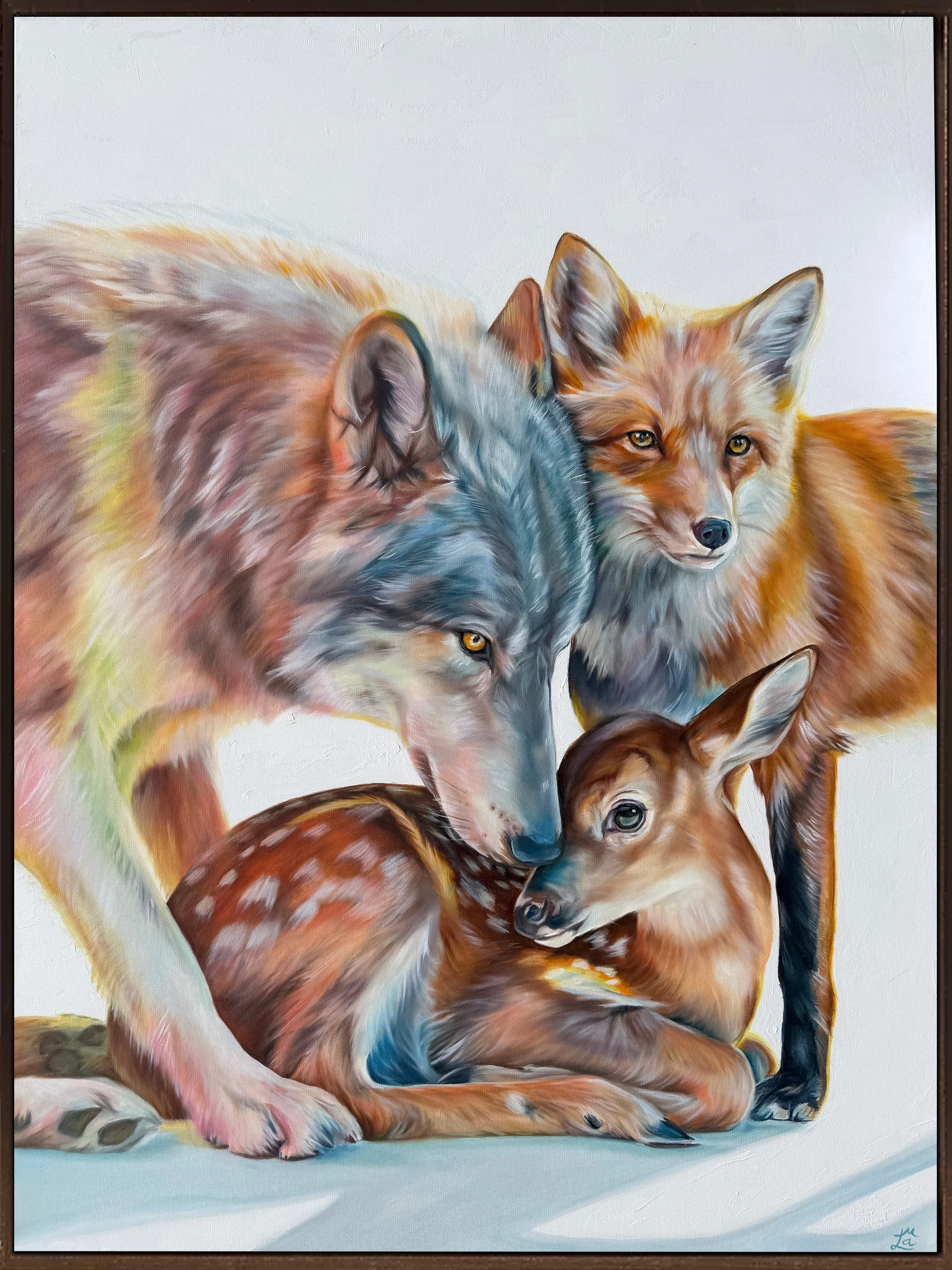 'It Takes a Village', oil on canvas, 36x48, 2026