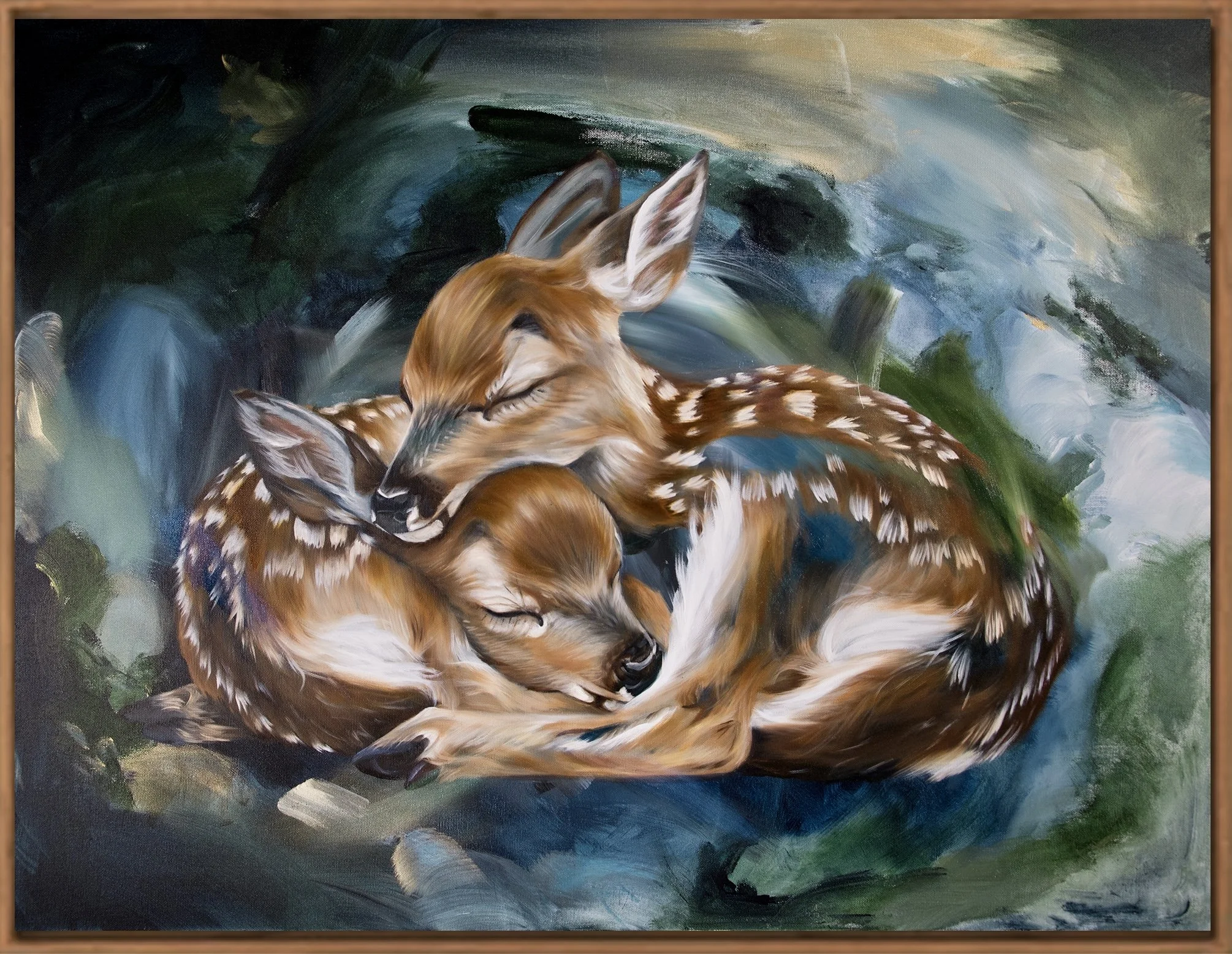 'Beyond the Pines', oil on canvas, 40x30, 2025