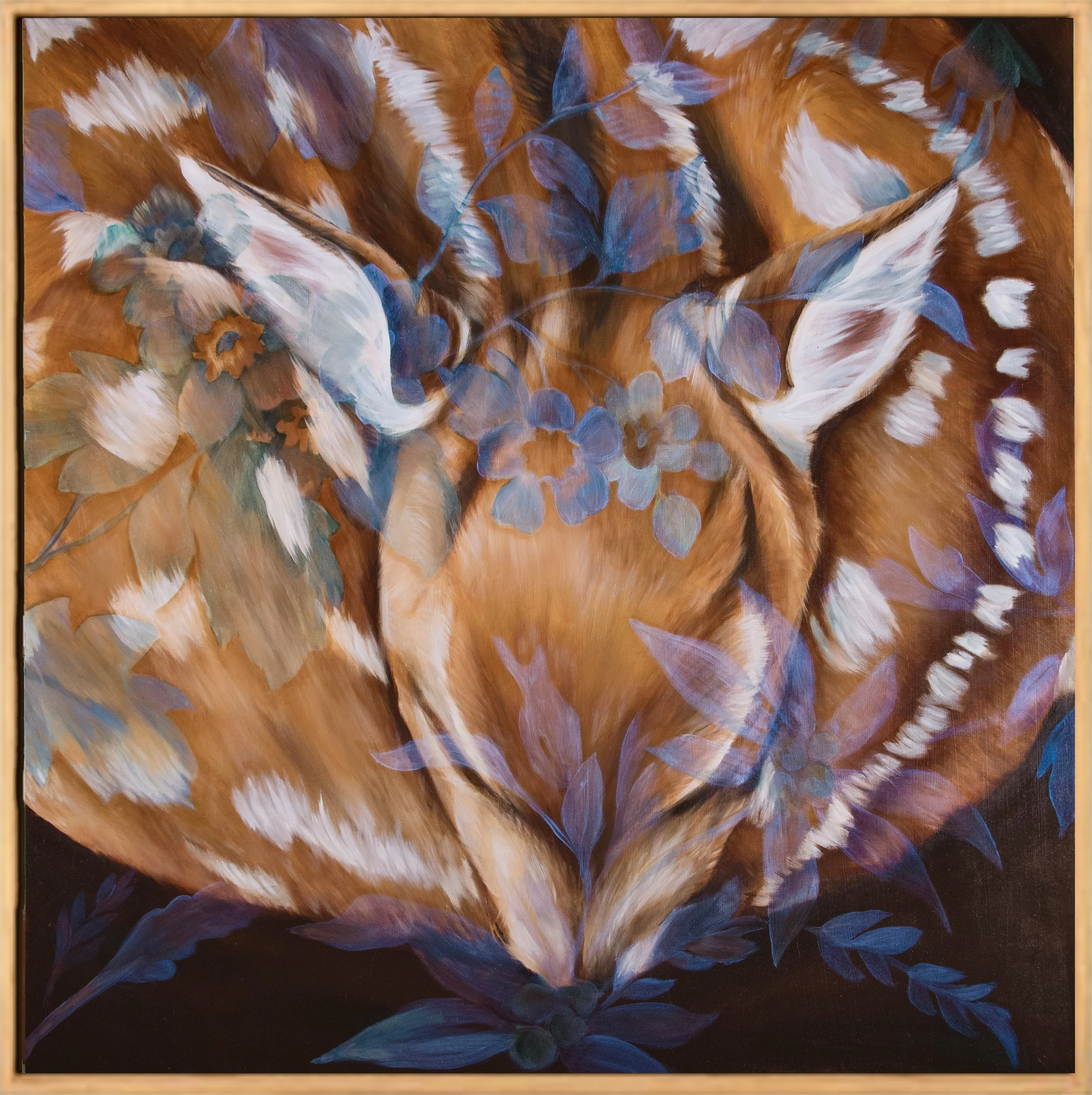 'Ephemeral Spirit', oil on cradled panel, 30x30, 2025