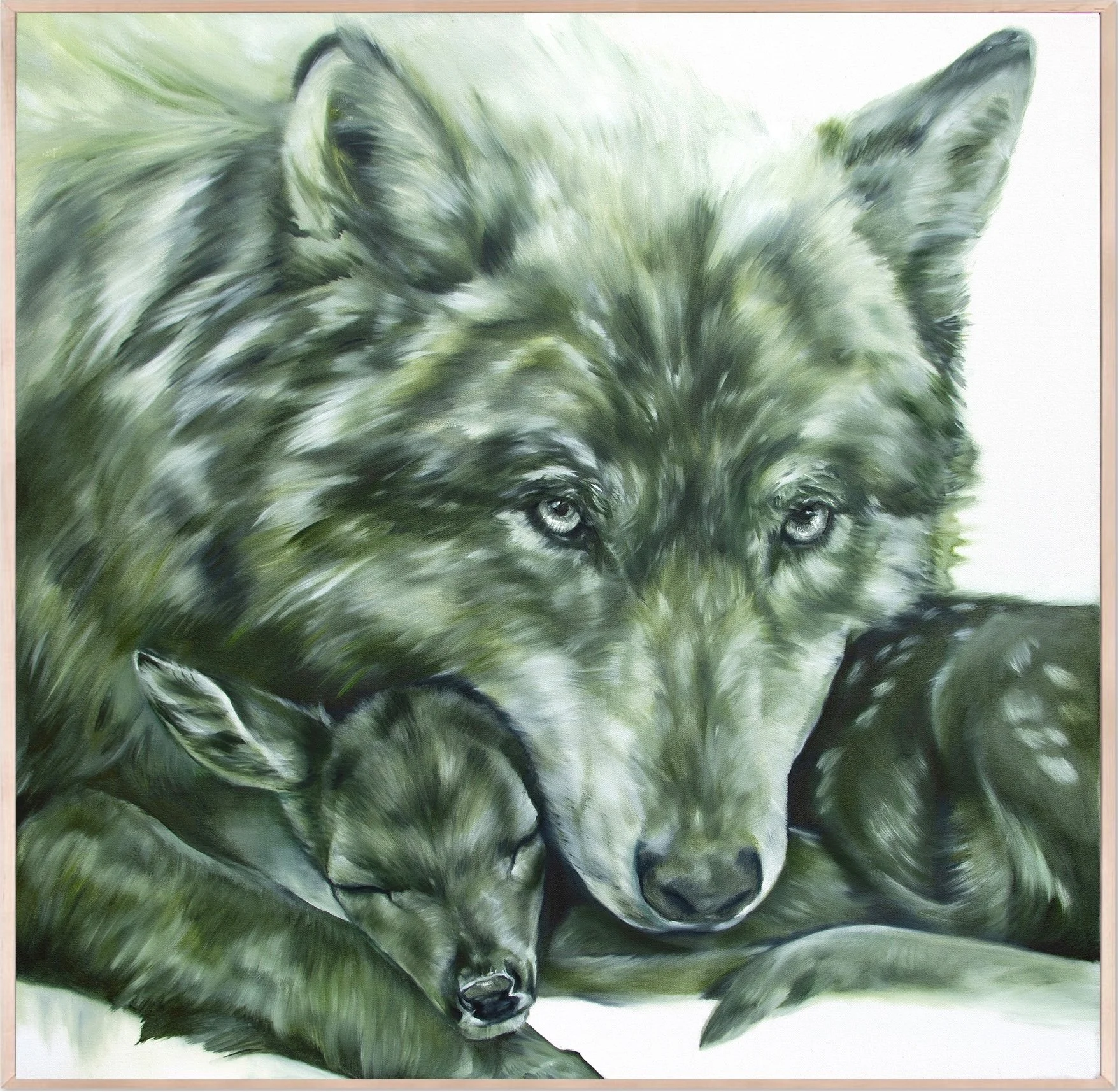 'Forever Protector', oil on canvas, 36x36, 2026
