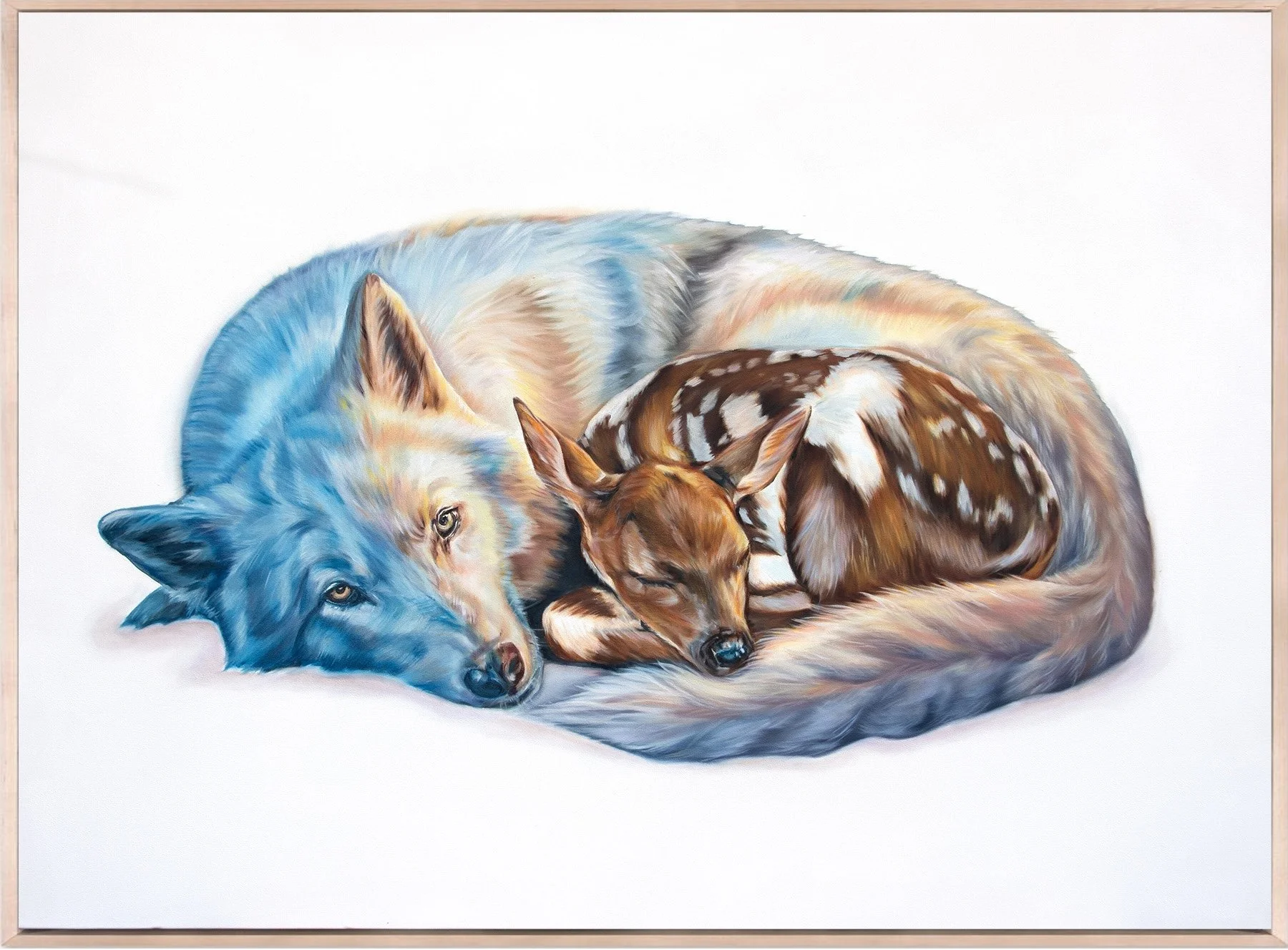 'Lullaby for a Lost Fawn', oil on canvas, 48x36, 2026