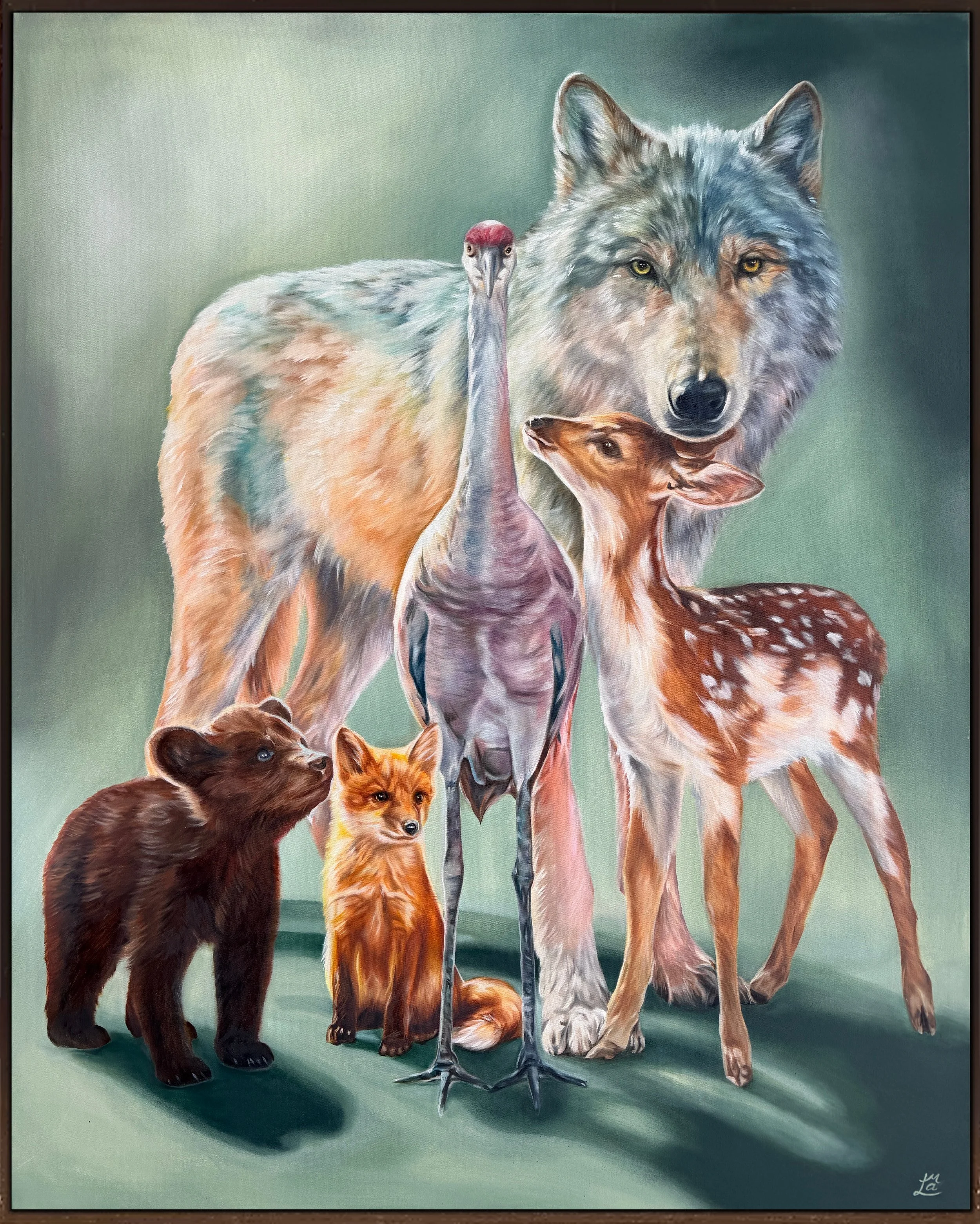 'The Gathering', oil on canvas, 48x60, 2026