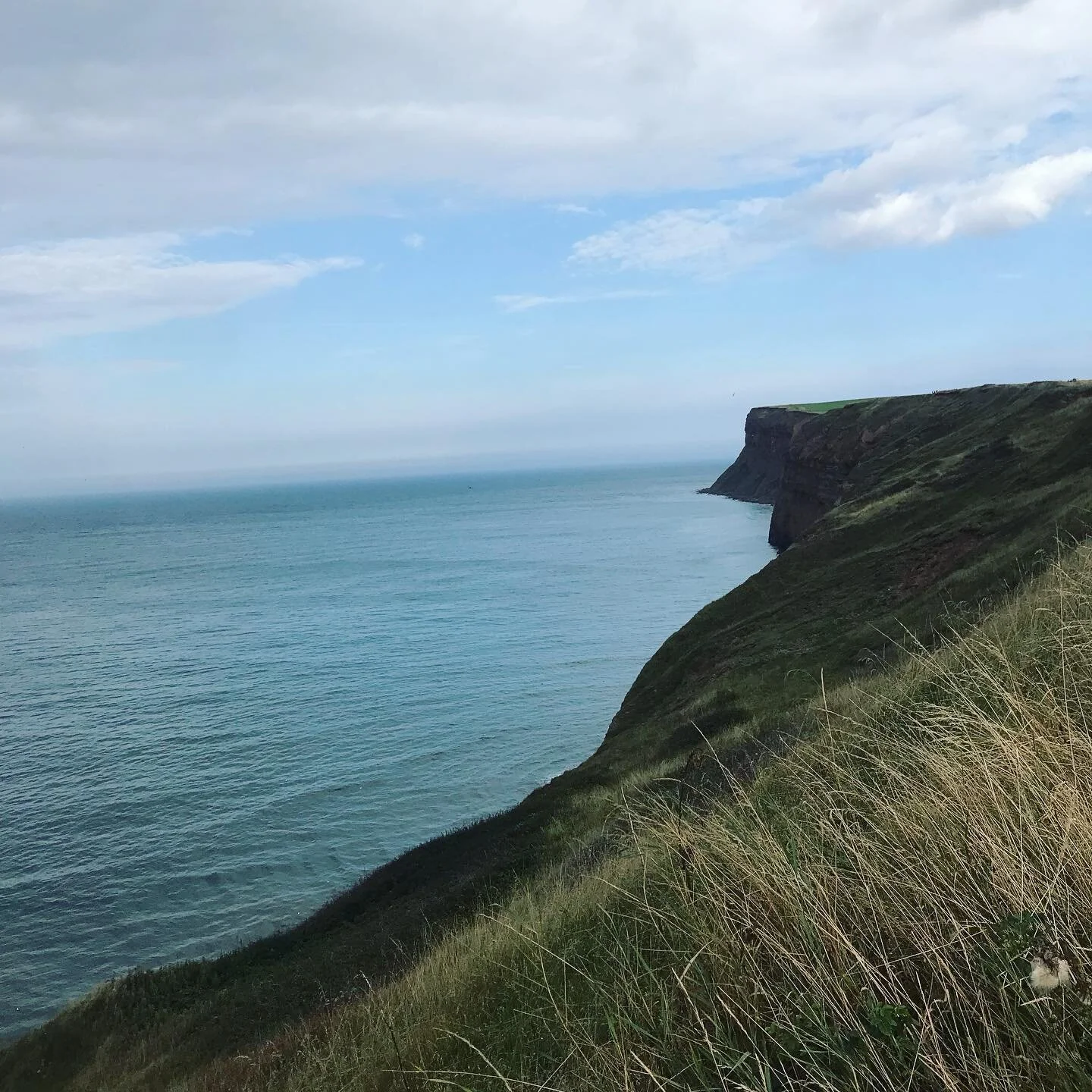 Met an actual angel yesterday in Saltburn on the Sea. Paul used to be in the coast guard, but now he spends every day walking up and down this cliff trail chatting with anyone who looks like they&rsquo;re having a rough moment. He&rsquo;s made these plaques &mdash; some warning about the cliff erosion, but most of them are reminders of how precious and beautiful this life is. Sadly this is a cliff where a lot of people have taken their lives by jumping off, and Paul tries to help people reconsider and then drives them to the local hospital to get help. He&rsquo;s talked five people off the cliff this month. Thank you Paul, and all the other angels out there helping us all take a step back from the edge.
