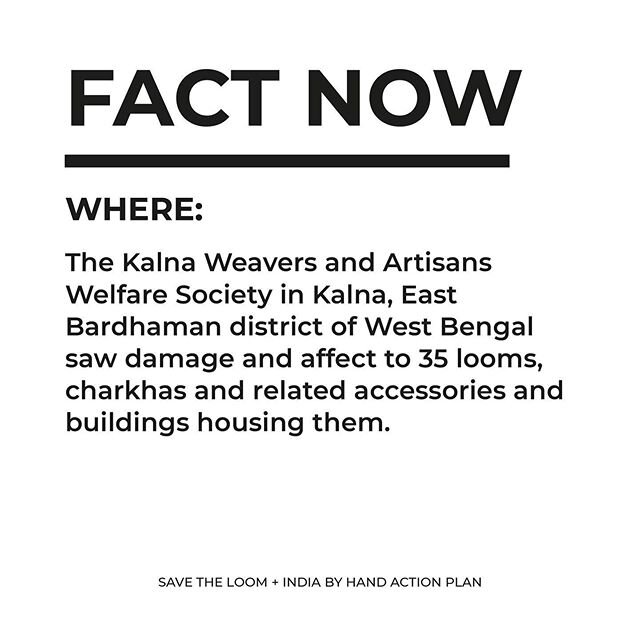 Fund for Artisans and Craft Traditions.

Save The Loom in association with India By Hand activates its Fund for Artisans and Craft Traditions (FACT) for the cyclone-affected in West Bengal and Odisha. The fund strategizes revival of destroyed materia