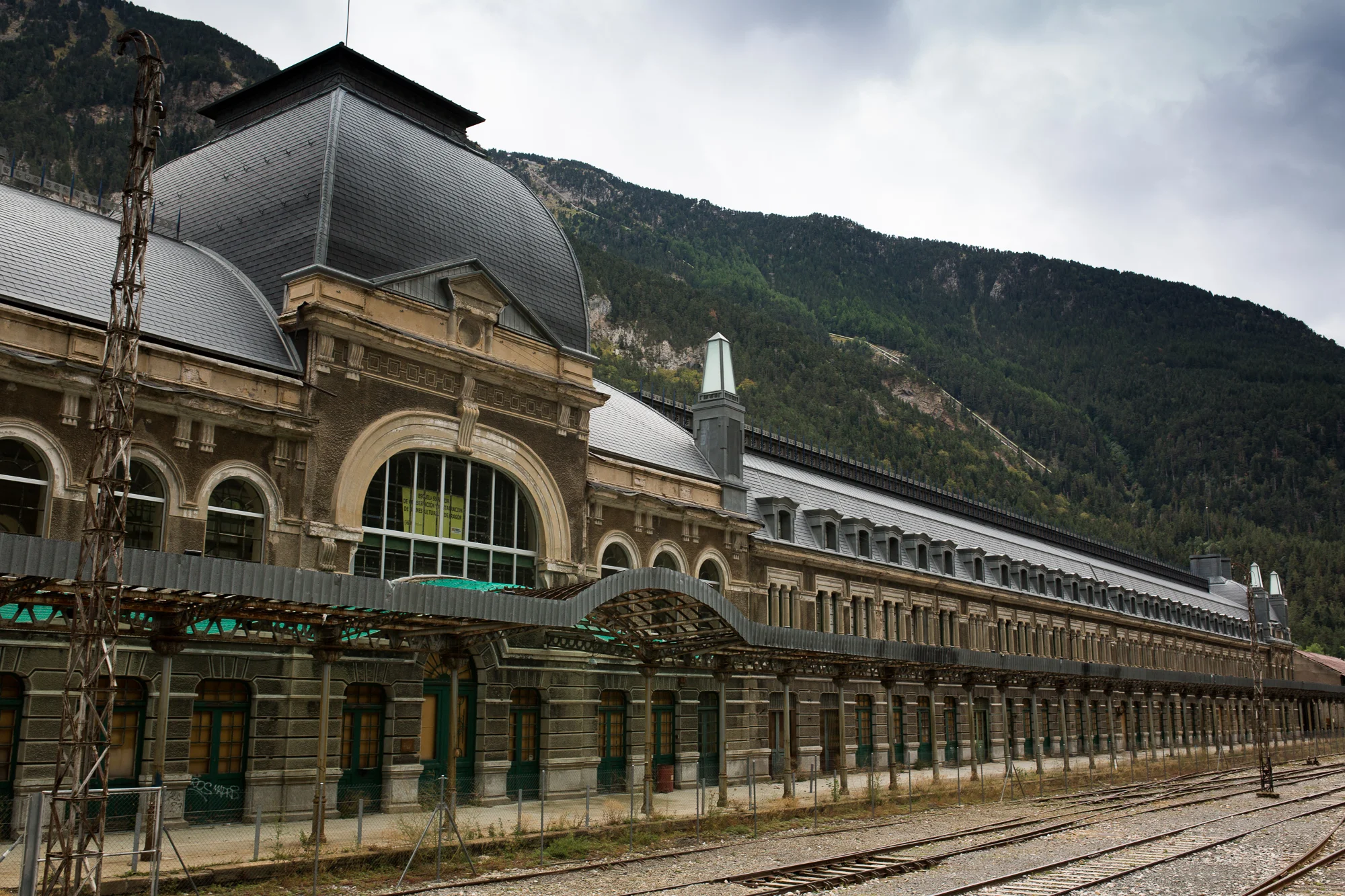 Abandoned train station in Northern Spain.