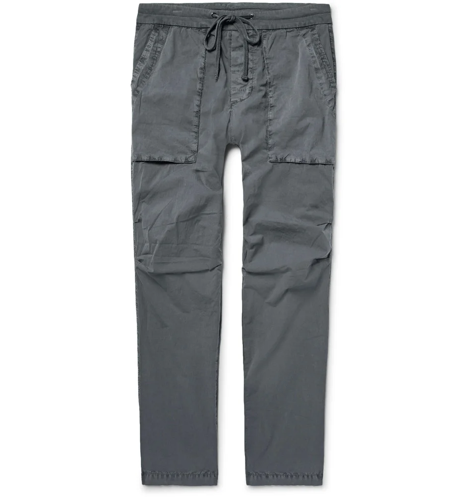 JAMES PERSE Slim-fit stretch cotton poplin cargoes, NZD$ 501