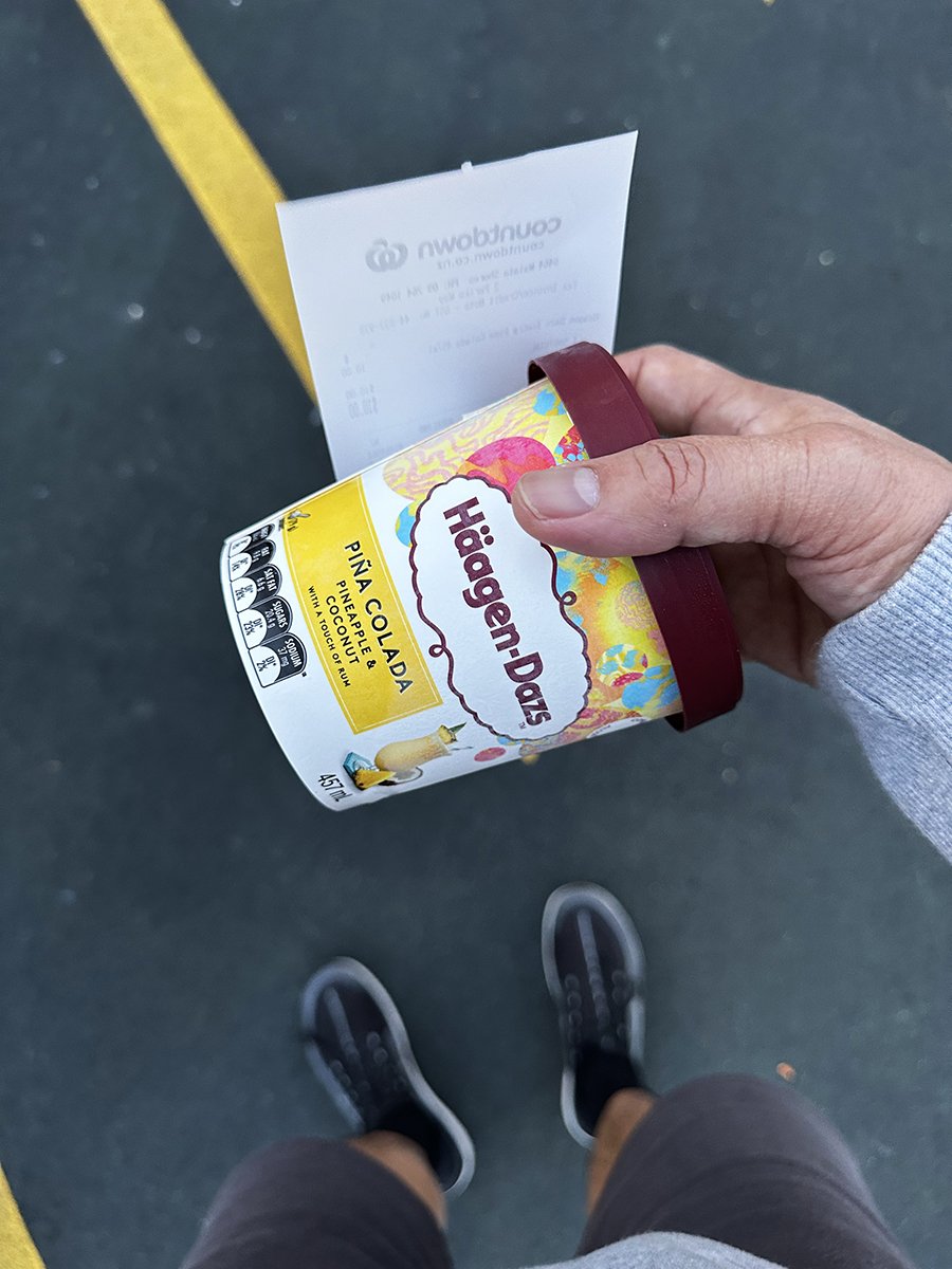 Who goes to the supermarket just to buy a tub of ice cream?