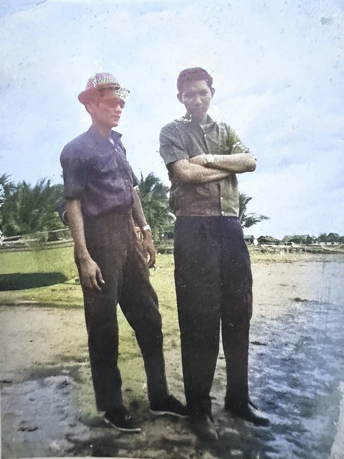  Dad (left) the fashion plate 