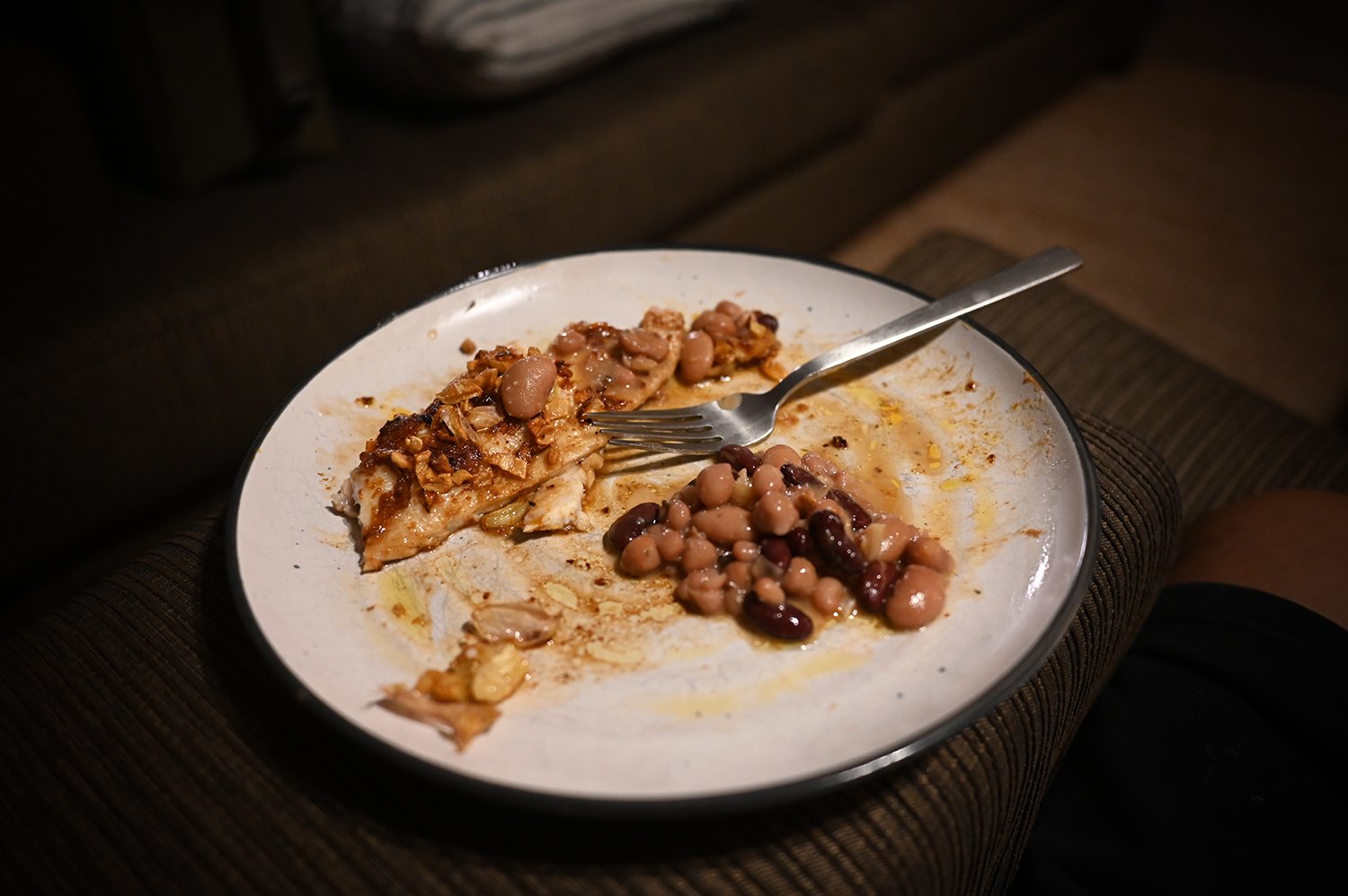 Fish and beans