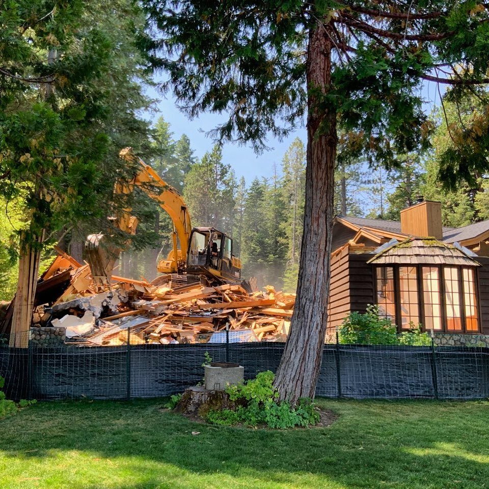 It&rsquo;s that time of year again. Construction begins on this west shore lakefront rebuild. 
.
Construction: Markus Burkhart 
Design &amp; Engineering: @evolvedesignworks 
Interior Design: @idthree 
.
#westshorebestshore #laketahoe #customhome #eng