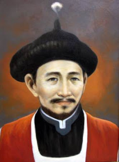 주문모 신부의 초상. 한국에 입국한 최초의 신부로 1794년 12월 입국 이후 1801년 순교하기까지 조선 천주교회는 크게 성장하였다. 