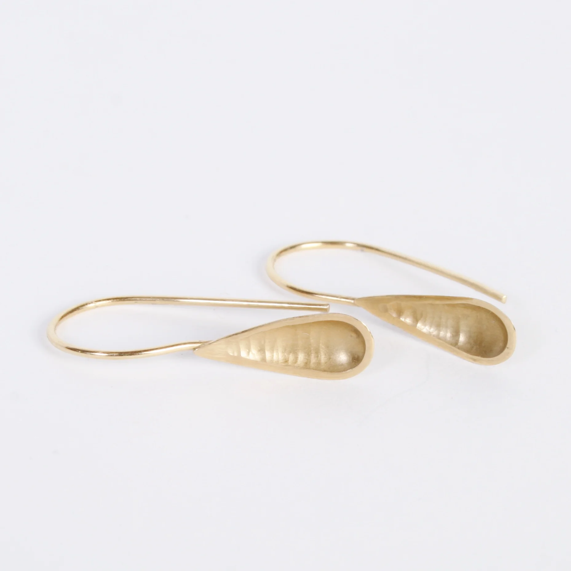 Gold Teardrop Earrings 1