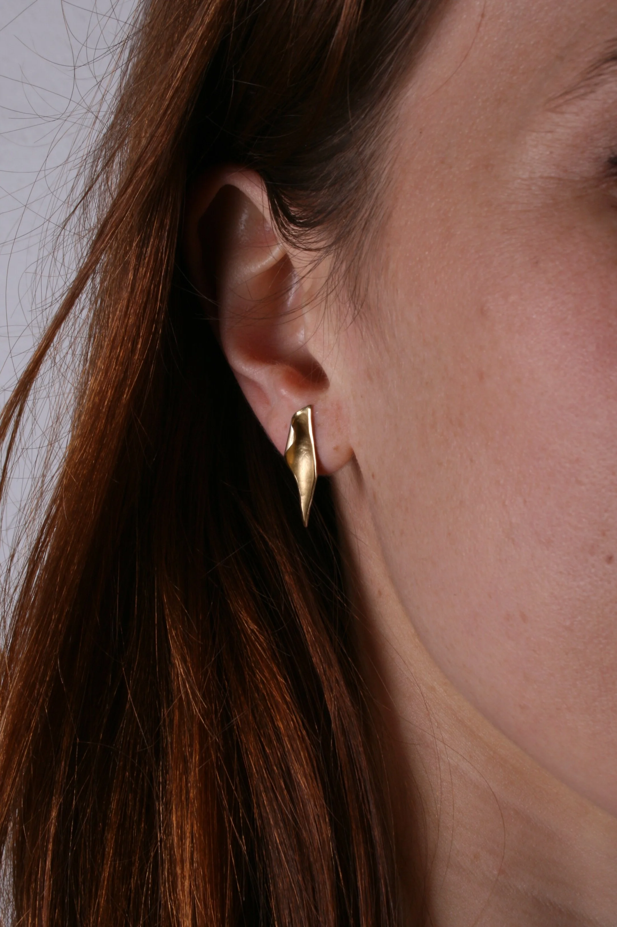 Curled Lily Stud Earrings 1
